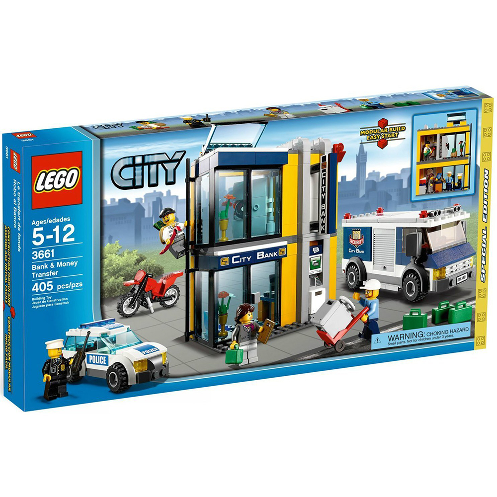 LEGO 3661 - Bank és pénzszállító - Bank & Money Transfer
