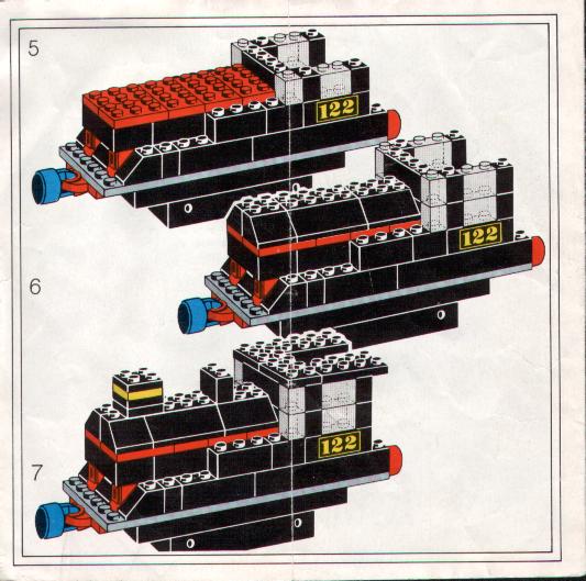 LEGO 122 - Loco és Tender vonat - Loco and Tender