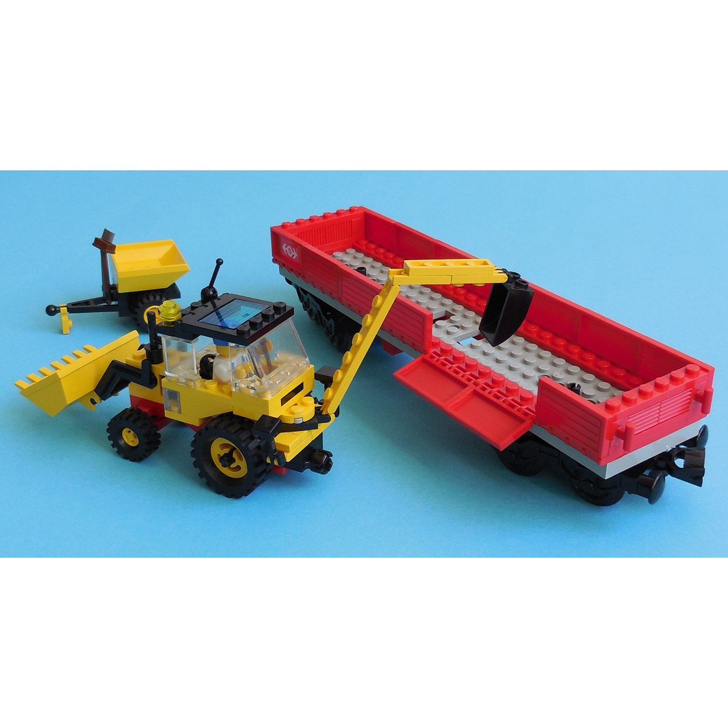 LEGO 4543 - Vasúti vontató traktor - Railroad Tractor Flatbed