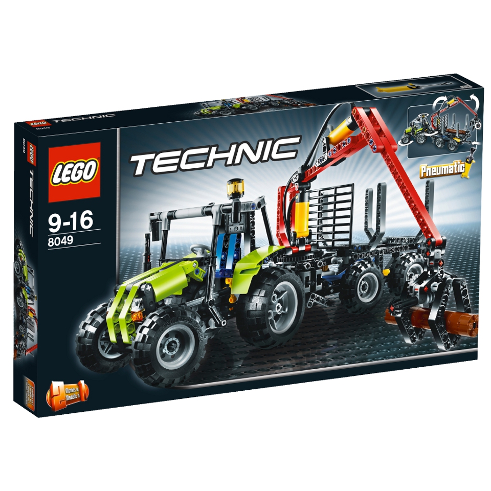 LEGO 8049 - Rakodóval felszerelt traktor - Tractor with Log Loader