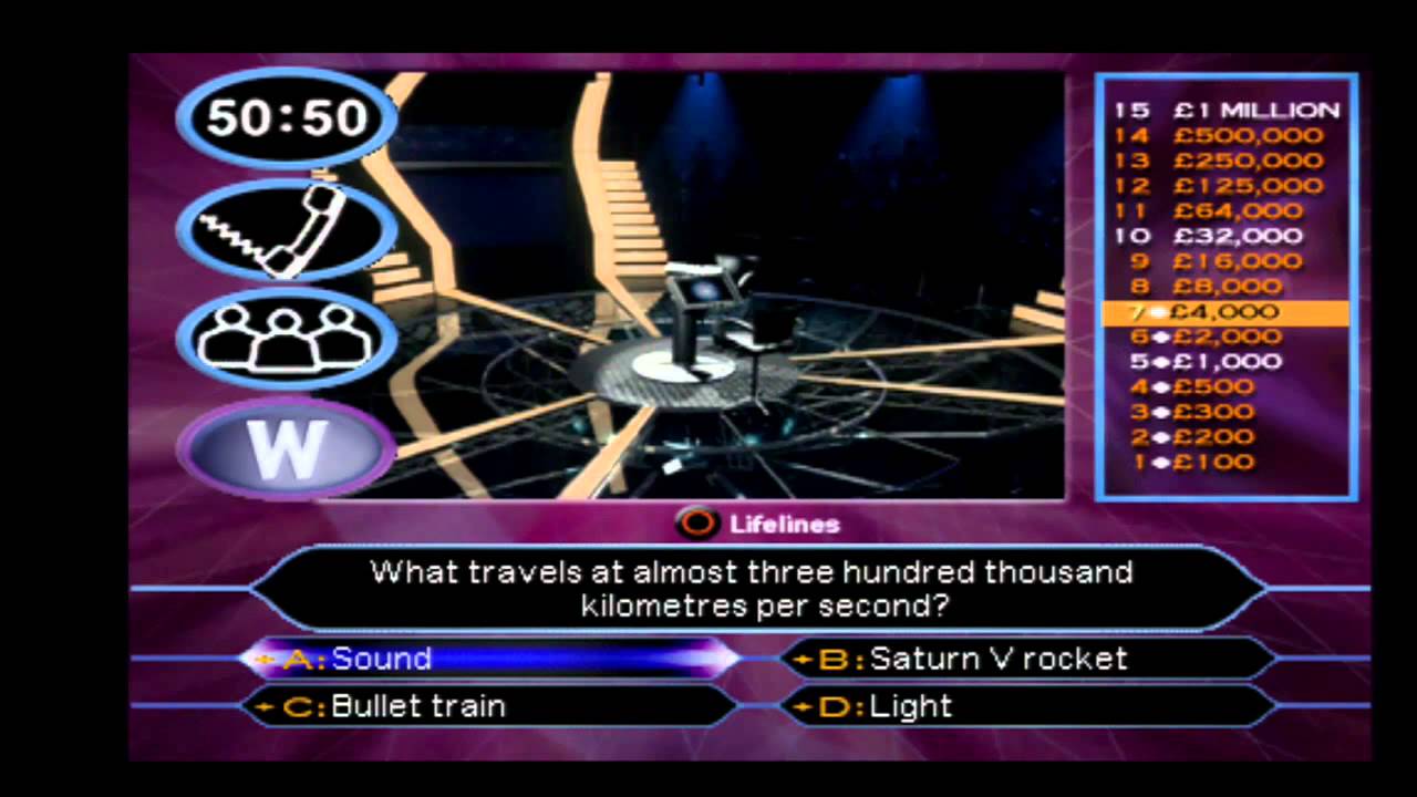 Who wants to be a millionaire?