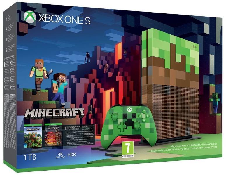 Xbox One S 1Tb Minecraft Dobozos