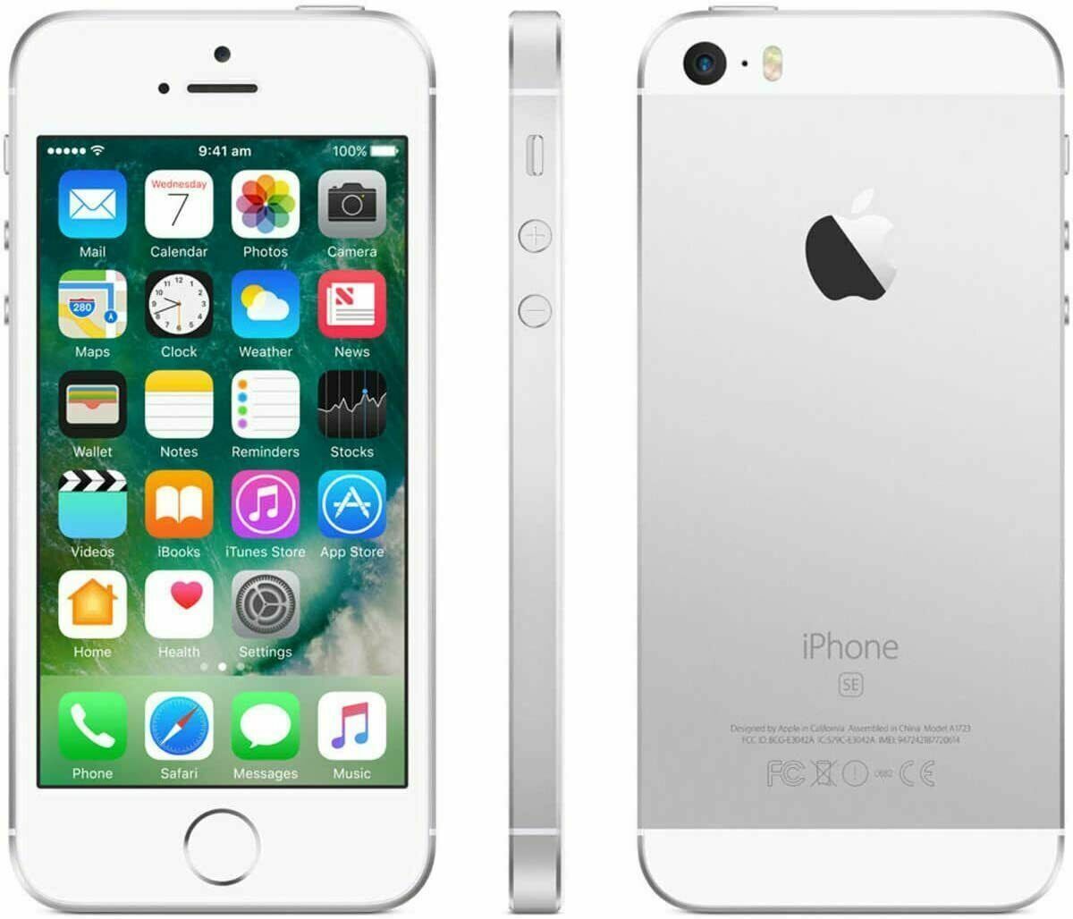 Apple Iphone SE ezüst 32 gb független gyári doboz + töltő