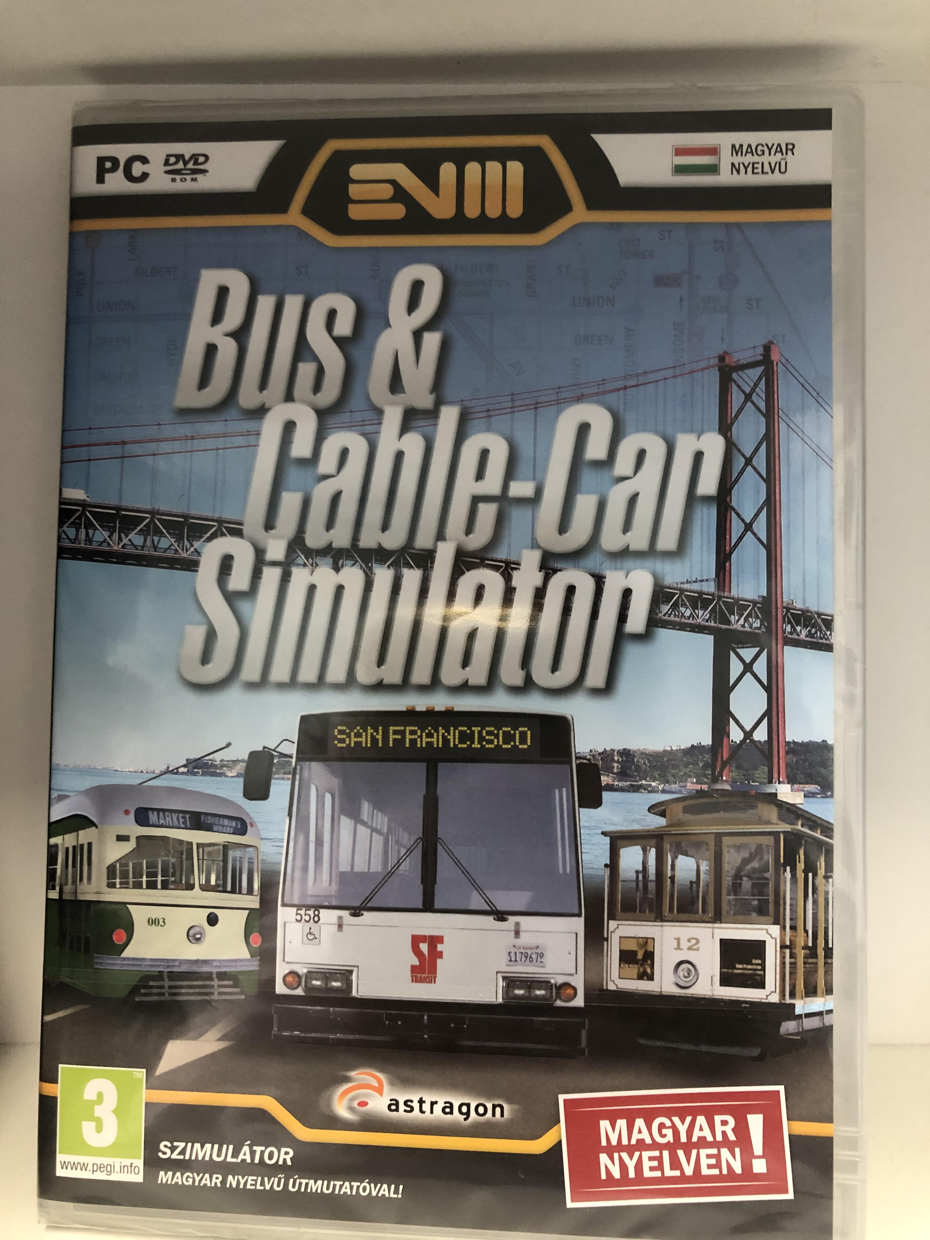 PC Bus & Cable - Car Simulator DVD magyar nyelvű