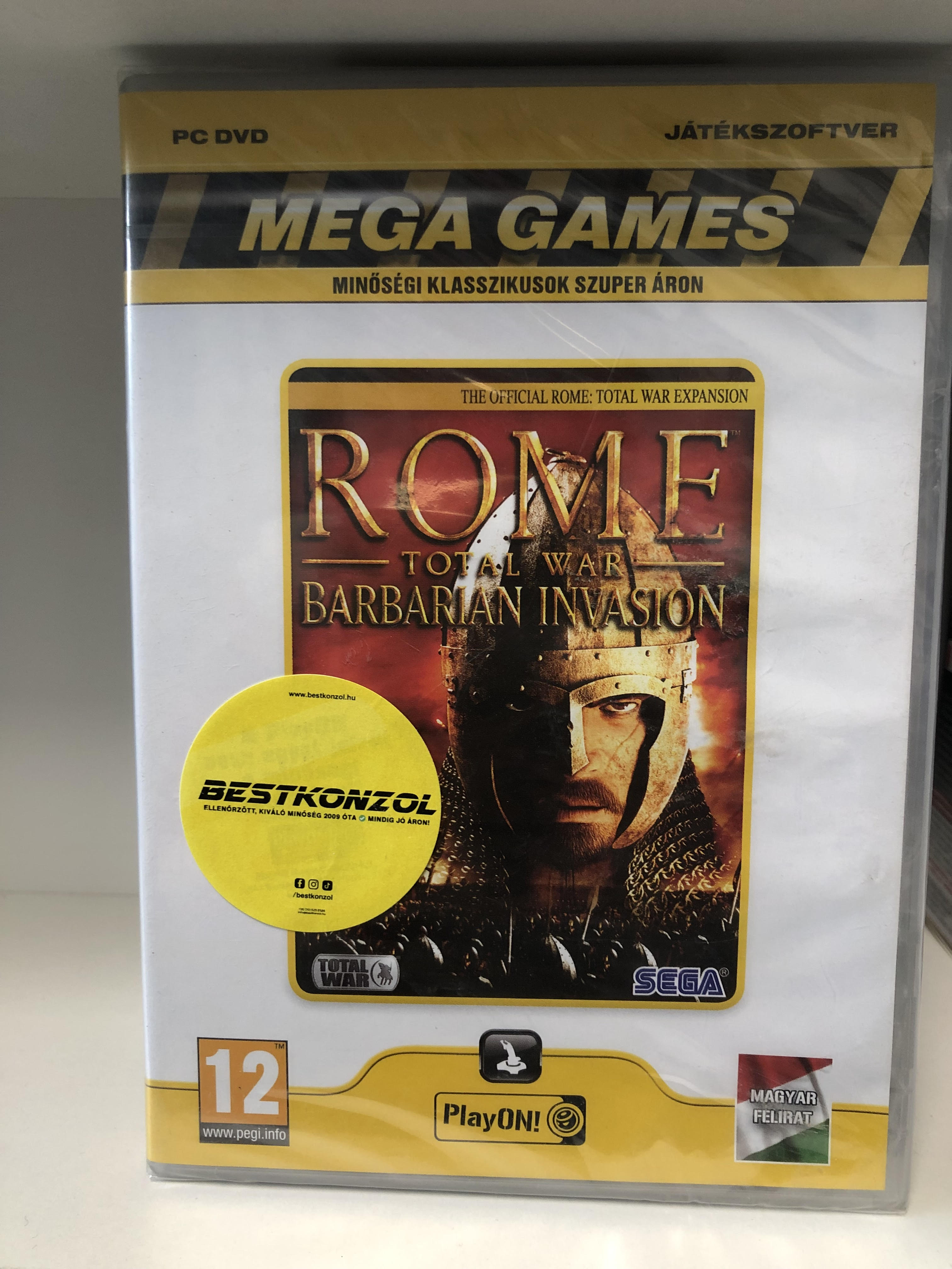PC Rome Total War Barbarian Invasion lemezes magyar felirat /ÚJ/
