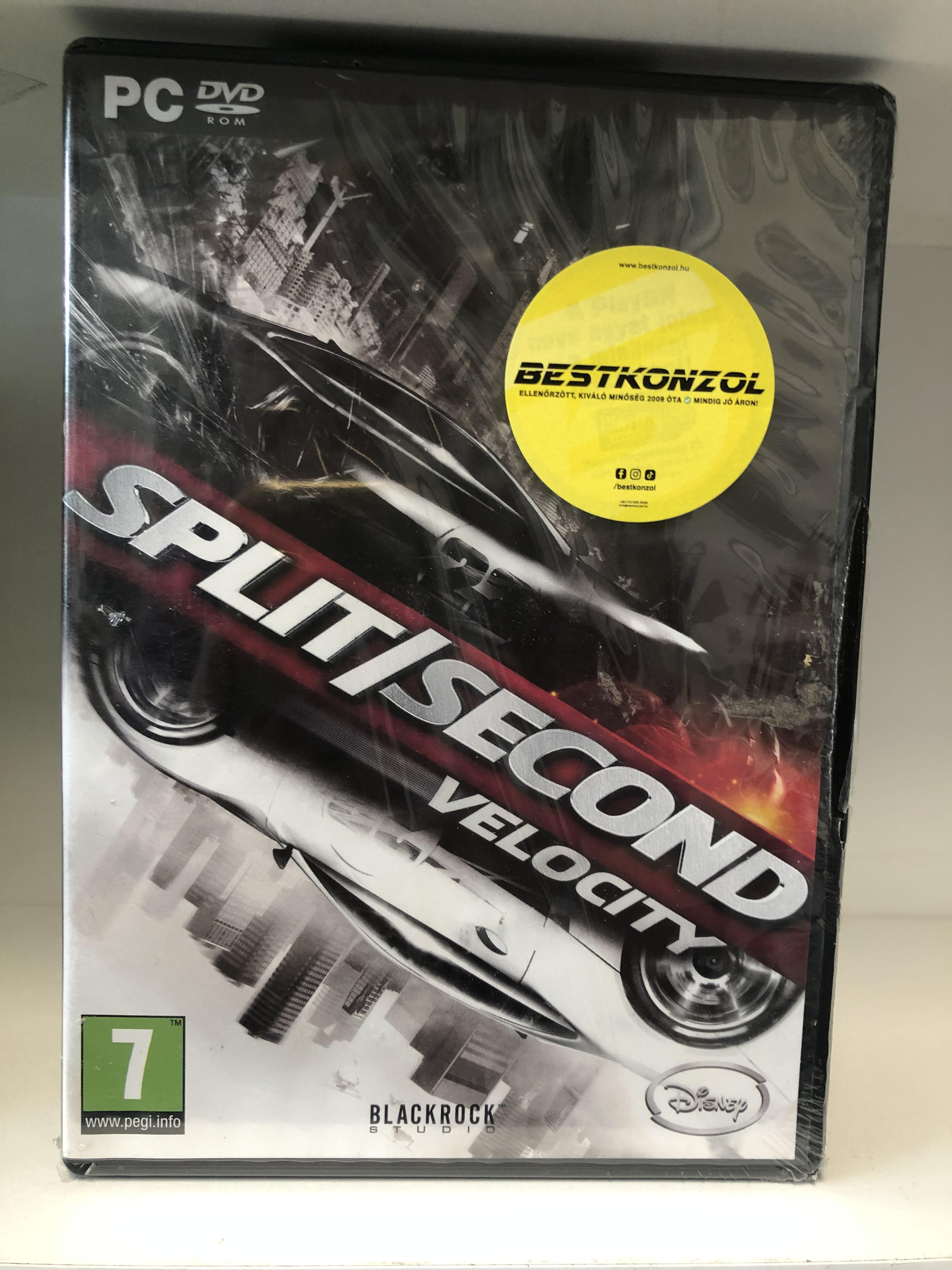 PC Split/Second Velocity lemezes /ÚJ/