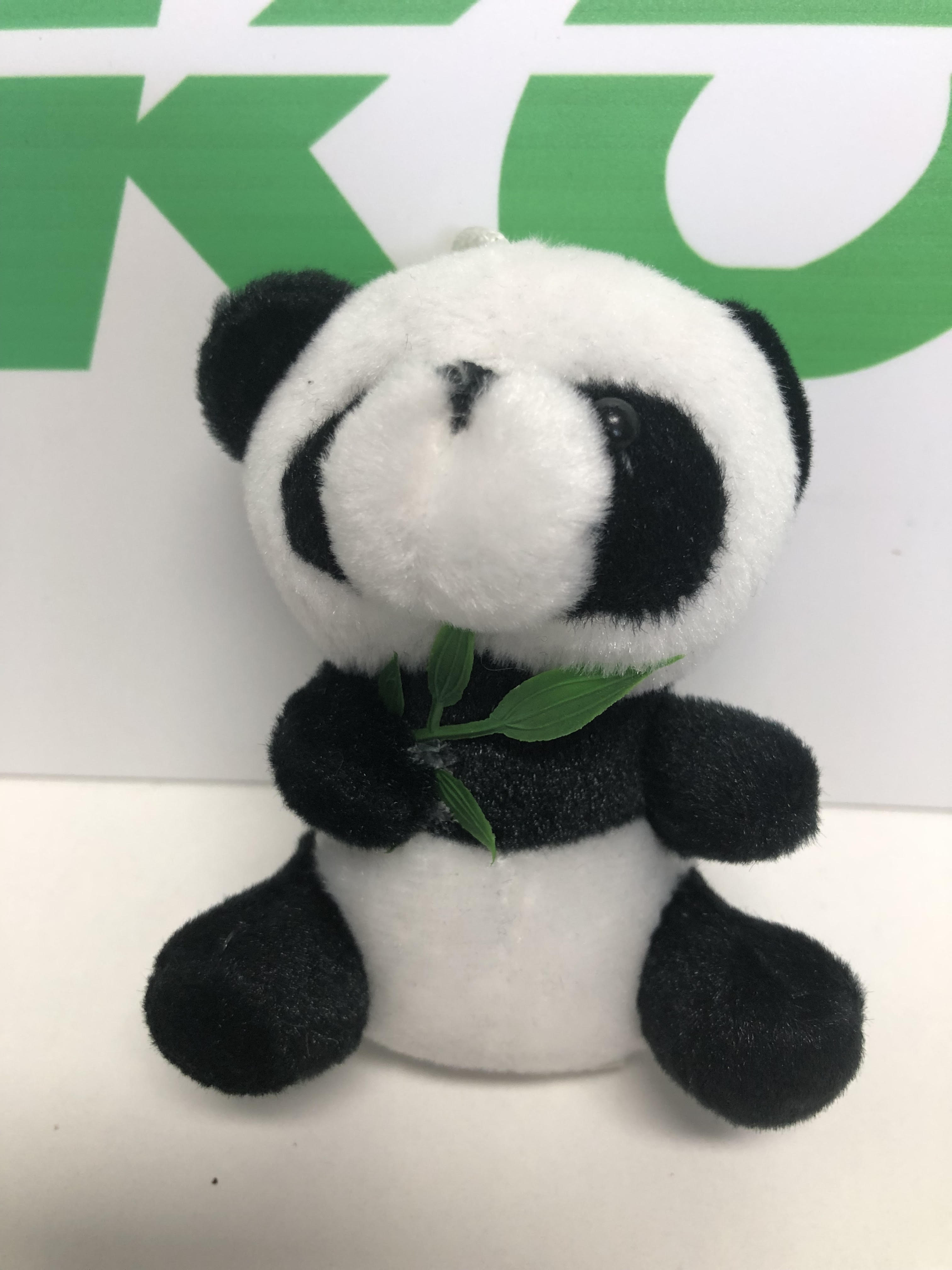 Plüss Panda bambusszal 12 cm /ÚJ/