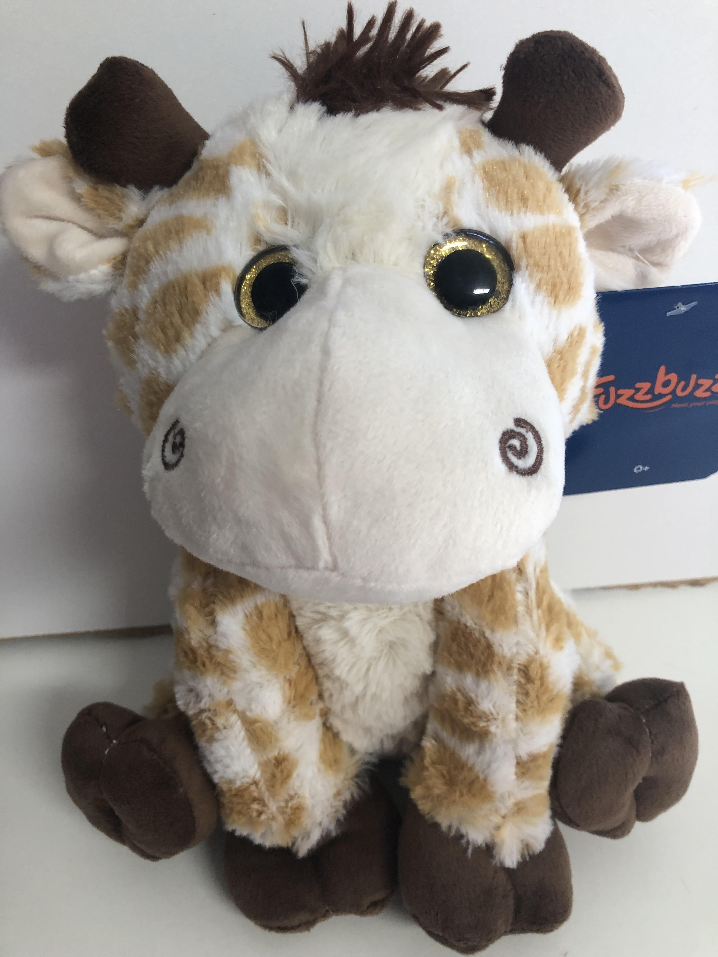 FUZZBUZZ Plüss Ülő Zsiráf 25 cm /ÚJ/