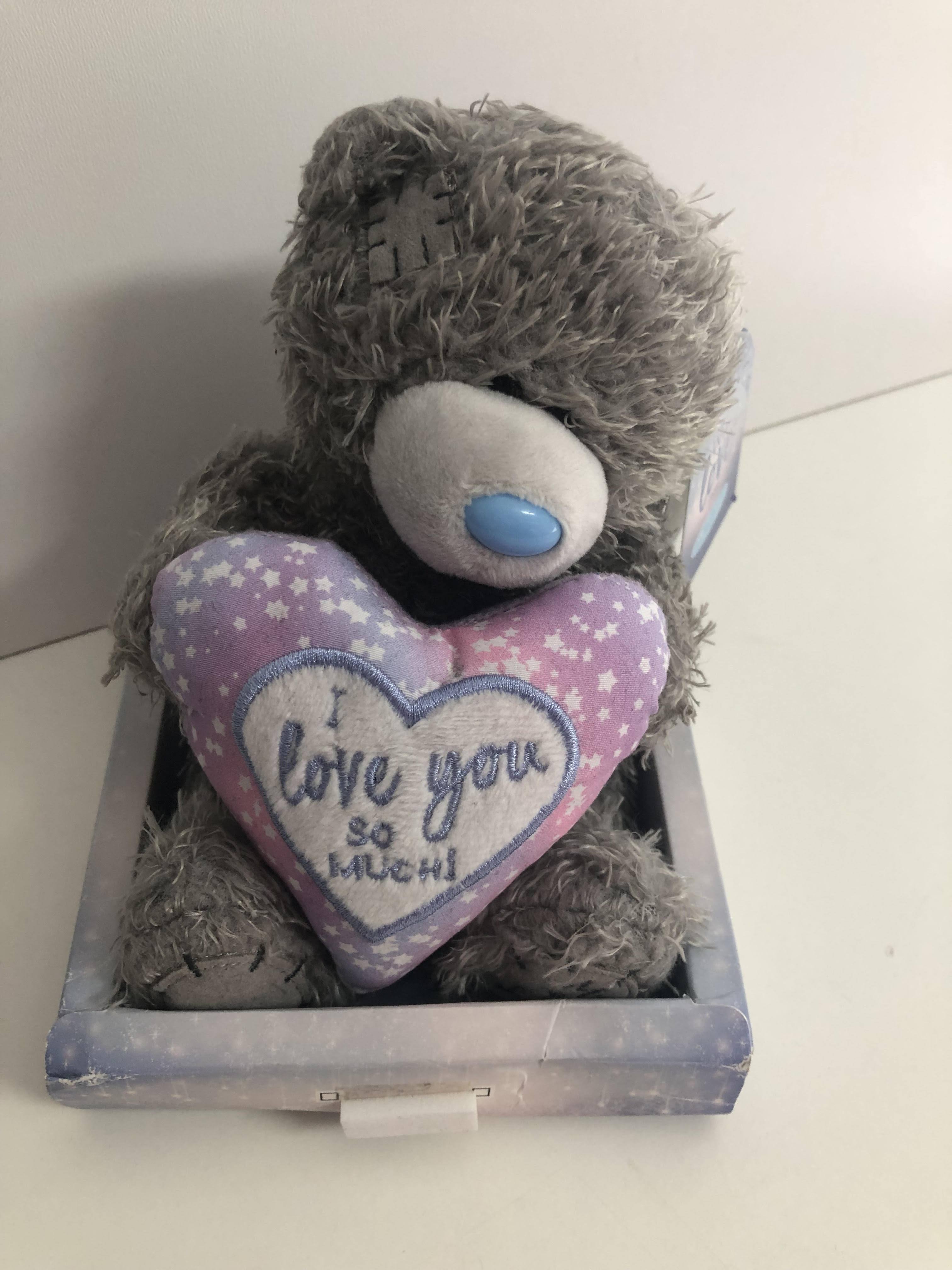 Me To You Plüss Maci I Love You So Much feliratos szívvel 15cm /ÚJ/