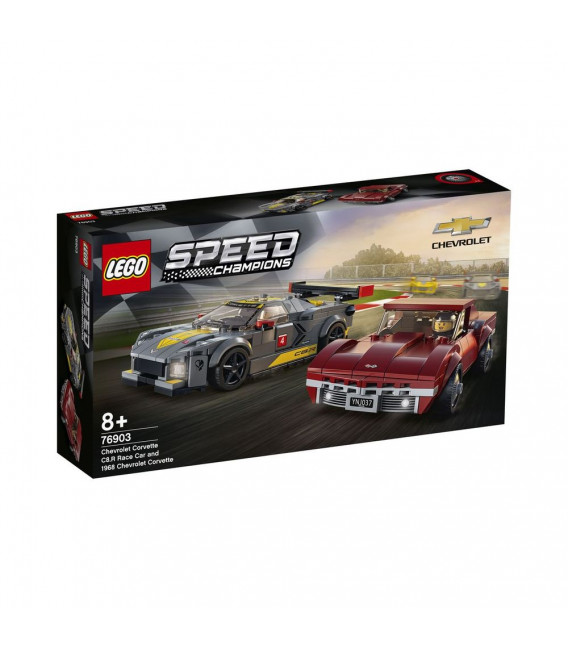 LEGO® 76903 Chevrolet Corvette C8.R Race Car and 1968 Chevrolet Corvette