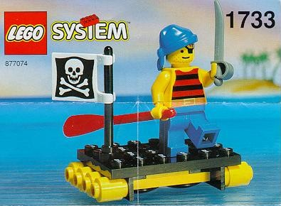 LEGO 1733  Shipwrecked Pirate