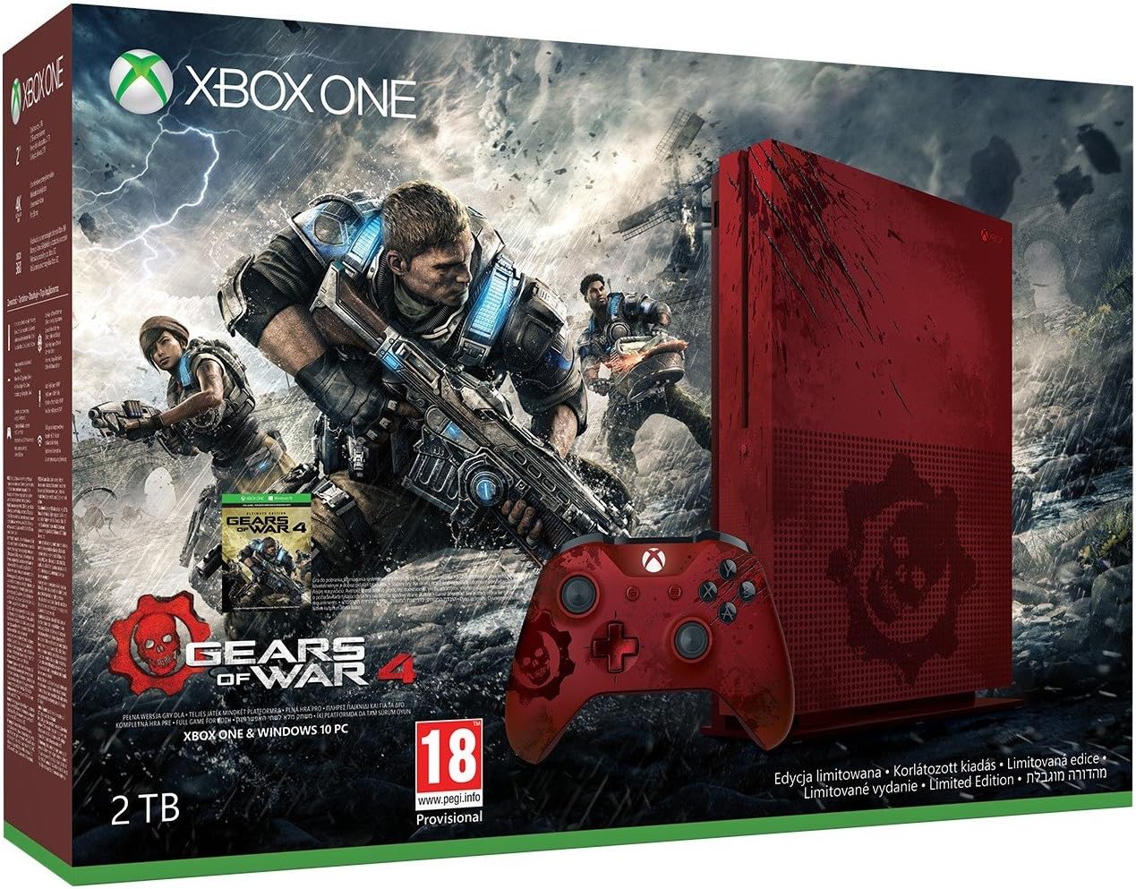 Xbox One S 2Tb Gears of War 4 Limited Edition